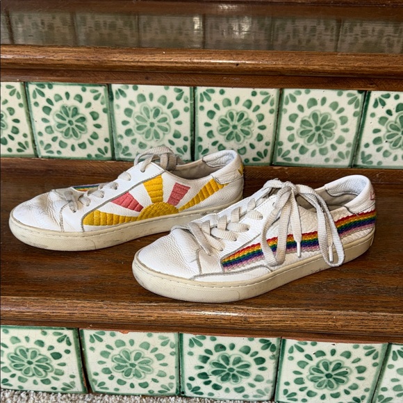 Soludos Shoes - Soludos embroidered good vibes sneakers size 8.5 or 39